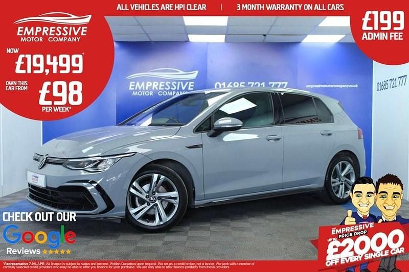Grey Used 2022 VW Golf VIII R-line Hatchback | £19,499 (Fair price) - Image 1/4