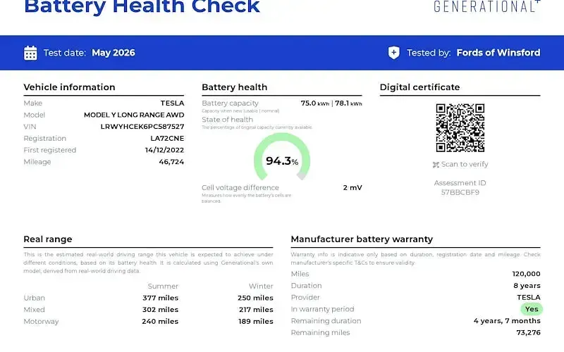 Usado Tesla Model Y Long Range AWD 286 kW (389 CV) 2025 SUV