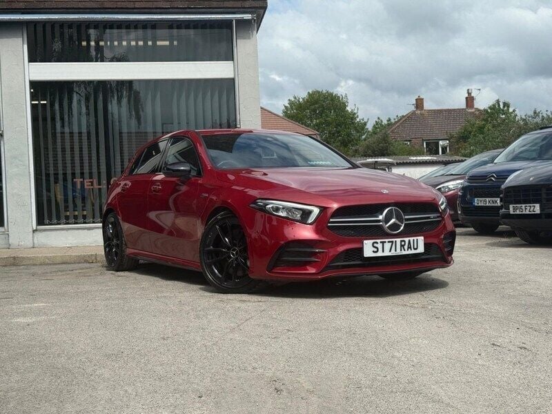 Red Used 2021 Mercedes A35 AMG Premium Hatchback | £24,995 (Good price) - Image 1/4