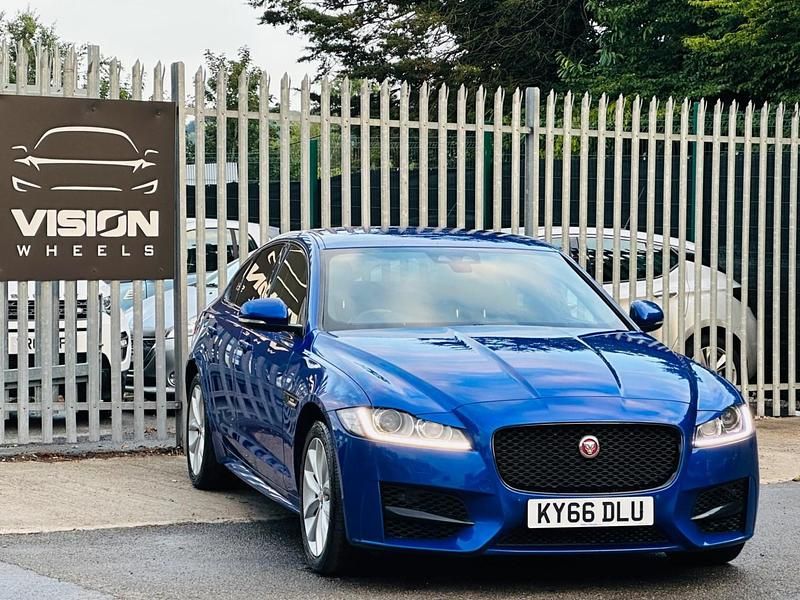 Blue Used 2017 Jaguar XF R-Sport Sedan | £6,195 (Fair price) - Image 1/4