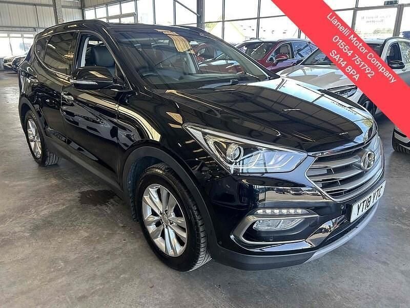 Black Used 2018 Hyundai Santa Fe Premium SUV | £14,995 (Fair price) - Image 1/4