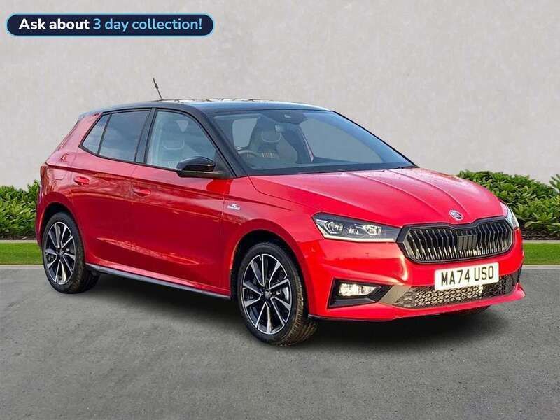 Red Used 2025 Skoda Fabia Monte Carlo Hatchback | £22,990 (A bit pricey) - Image 1/4