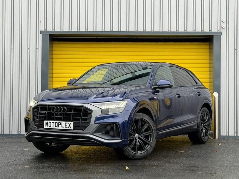 Blue Used 2020 Audi Q8 S-Line SUV | £32,495 (Super price) - Image 1/4