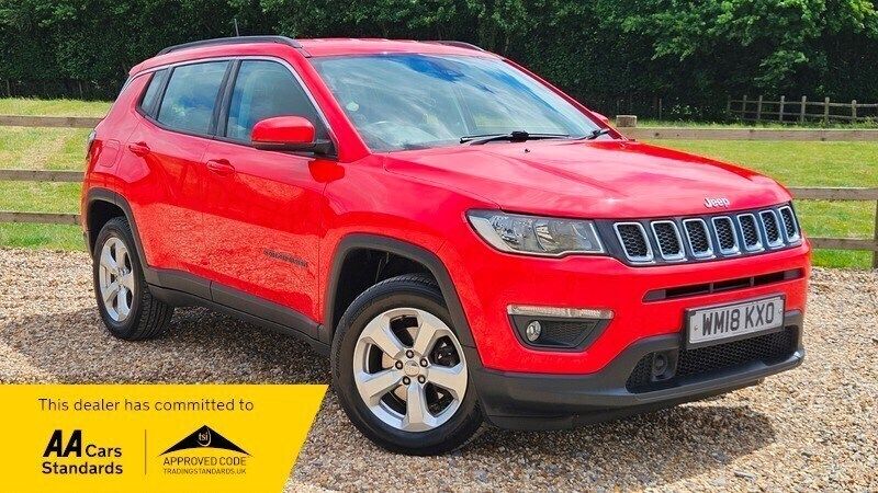 Red Used 2018 Jeep Compass Longitude SUV | £8,495 (Fair price) - Image 1/4