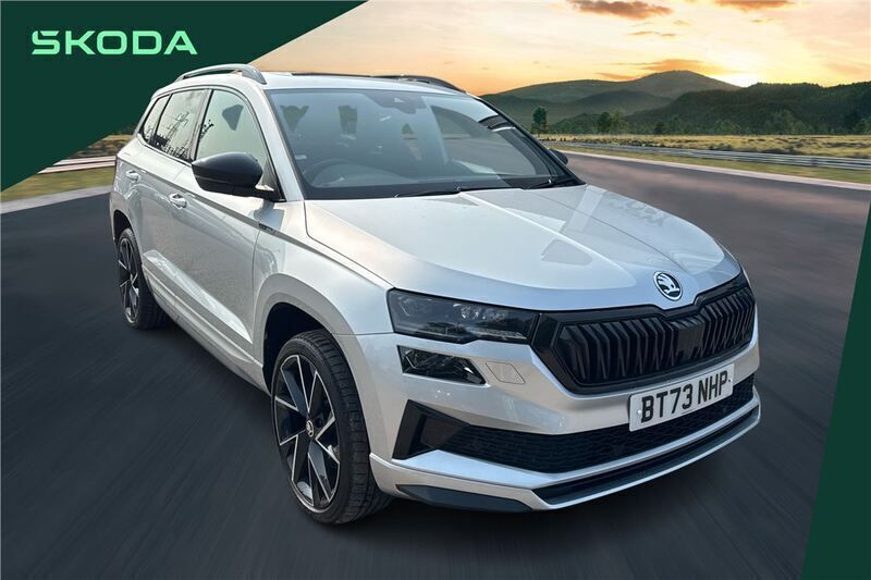 Silver Used 2023 Skoda Karoq SportLine SUV | £24,996 (Good price) - Image 1/4