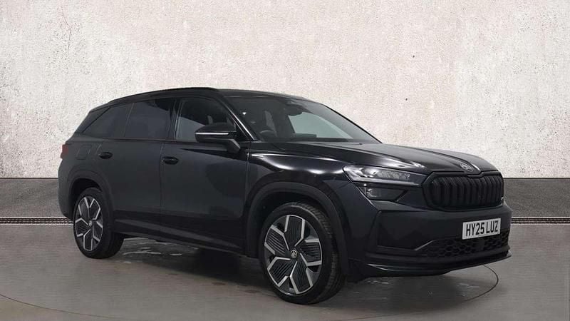 Black Used 2025 Skoda Kodiaq SportLine SUV | £35,702 (A bit pricey) - Image 1/4