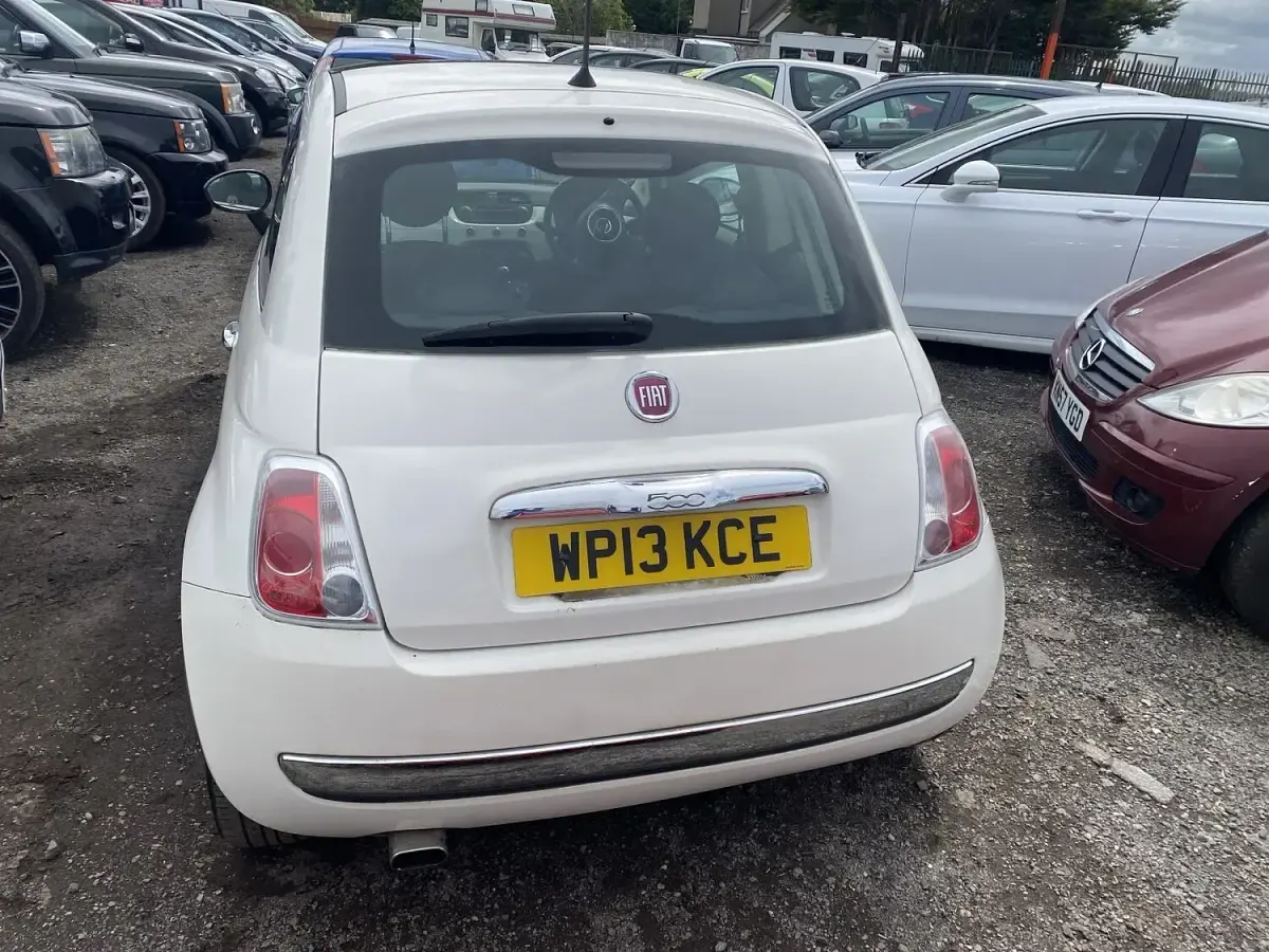 Used Fiat 500 Lounge 69 HP (50 kW) 2013 White Hatchback