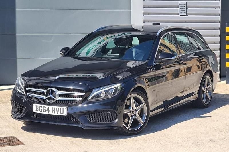 Black Used 2014 Mercedes C220 AMG line Estate | £8,995 (Expensive) - Image 1/1