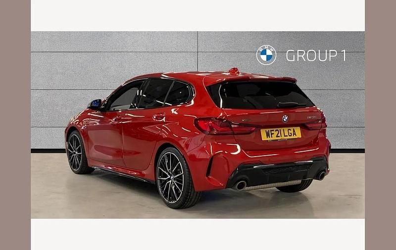 Used BMW M135 Shadowline 306 HP (225 kW) 2021 Red Hatchback