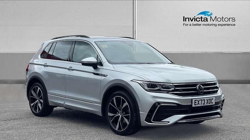 Silver Used 2023 VW Tiguan R-line SUV | £28,500 (Fair price) - Image 1/4