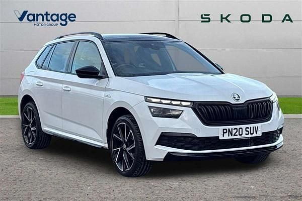 Moon white metallic Used 2020 Skoda Kamiq Monte Carlo SUV | £15,490 (Fair price) - Image 1/4