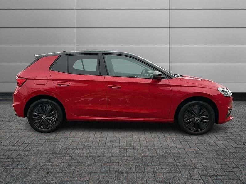 Used Skoda Fabia Design Edition 85 HP (62 kW) 2025 Velvet red metallic black magic pearl effect Hatchback