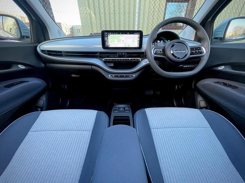 Used Fiat 500e Icon 86 kW (118 HP) 2021 Blue Cabriolet