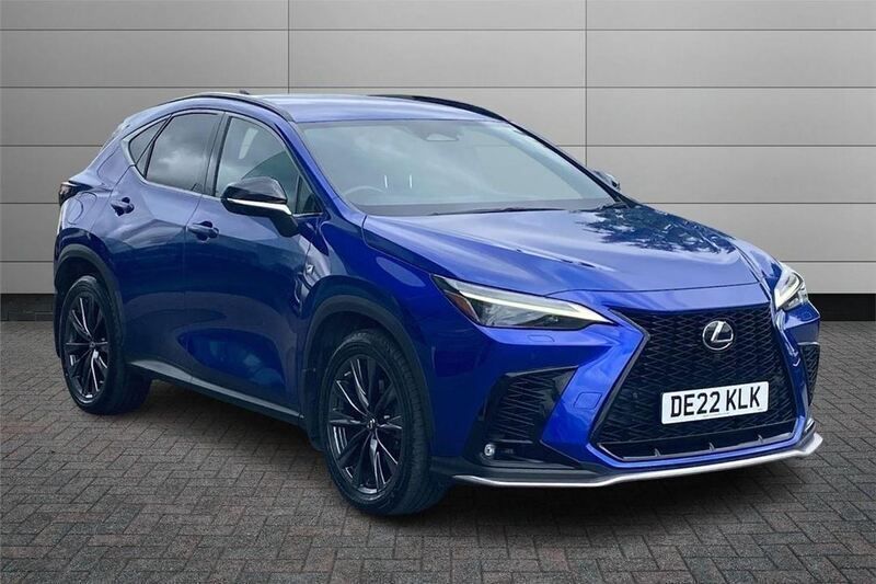 Azure blue Used 2022 Lexus NX450h+ Sport Line SUV | £37,491 (Expensive) - Image 1/3