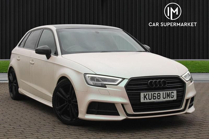 White Used 2018 Audi A3 Sportback S-Line Hatchback | £14,885 (Good price) - Image 1/4