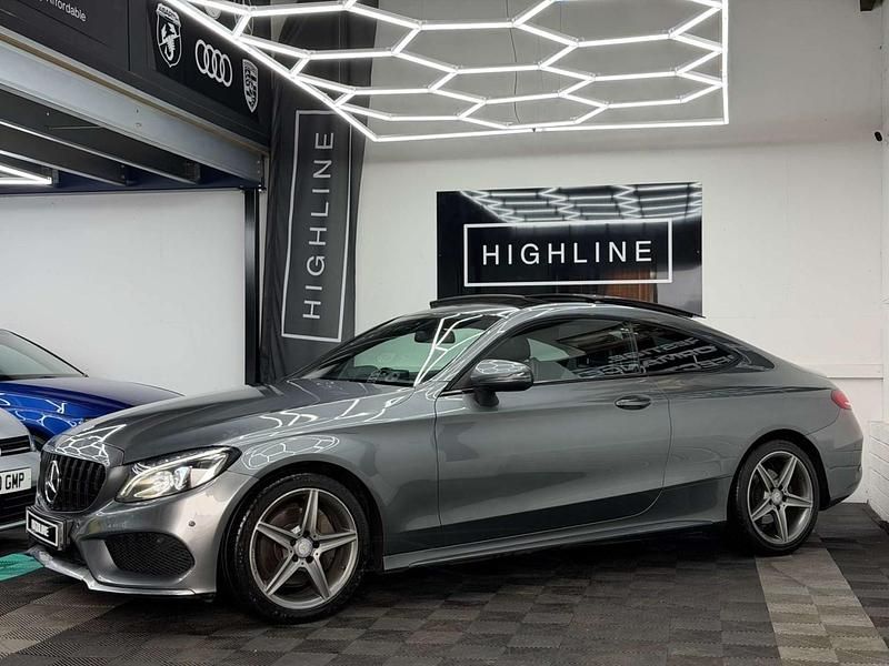 Used Mercedes C220 AMG Line Premium 170 HP (125 kW) 2016 Grey Coupe