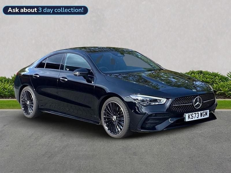 Black Used 2023 Mercedes CLA200 AMG Line Premium Plus Coupe | £29,999 (Fair price) - Image 1/4