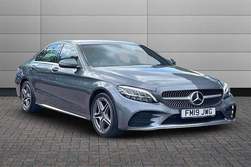 Grey Used 2019 Mercedes C180 AMG line Sedan | £16,695 (A bit pricey) - Image 1/4