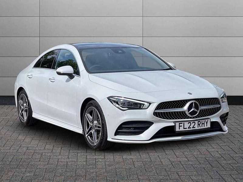 Digital white Used 2022 Mercedes CLA220 AMG Line Premium Plus Sedan | £27,995 (Fair price) - Image 1/4