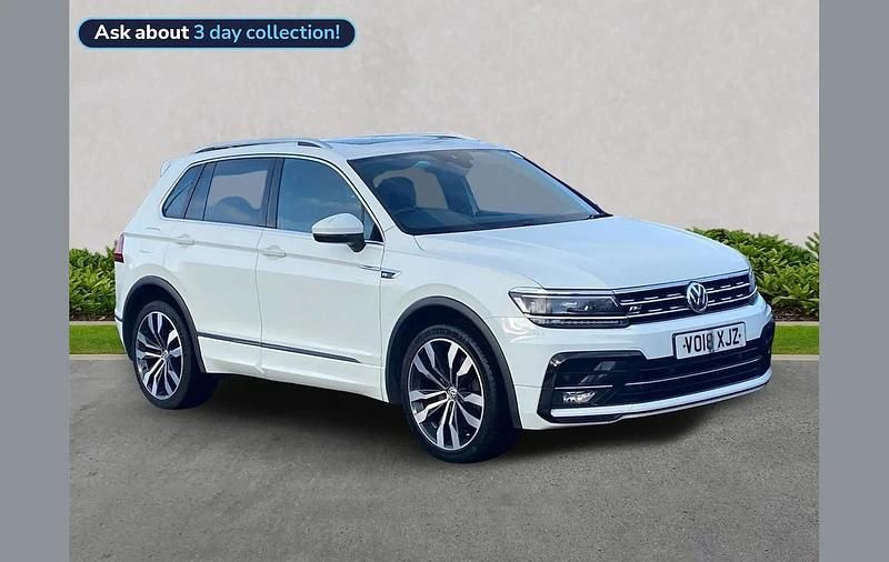 White Used 2018 VW Tiguan R-line SUV | £19,120 (Good price) - Image 1/2