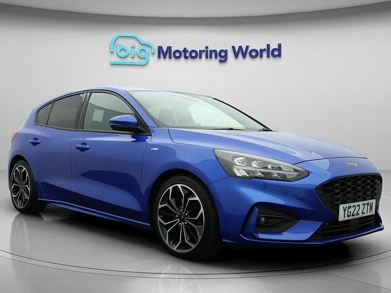 Blue Used 2022 Ford Focus ST-Line X Hatchback | £16,500 (Fair price) - Image 1/4