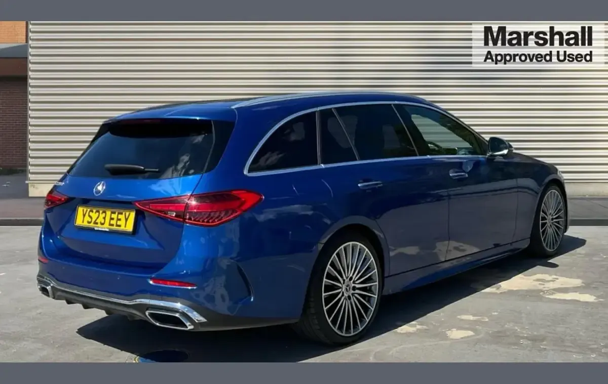 Used Mercedes C220 AMG Line Premium 196 HP (144 kW) 2023 Blue Estate