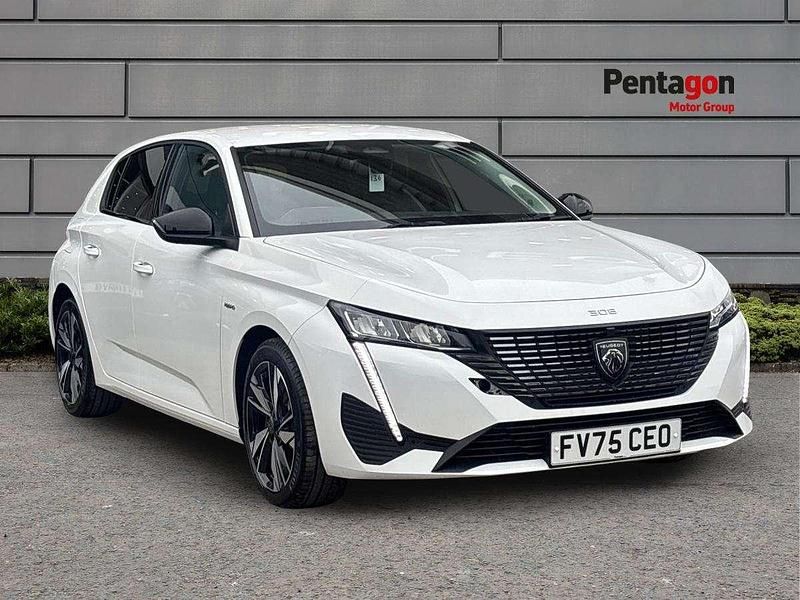 New Peugeot 308 Allure 177 HP (130 kW) 2025 White Hatchback