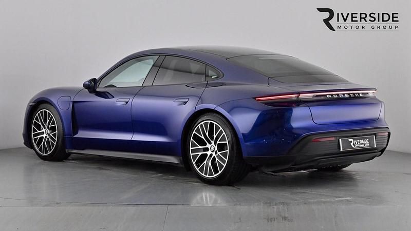 Used Porsche Taycan Performance Package 350 kW (476 HP) 2021 Gentian blue Sedan