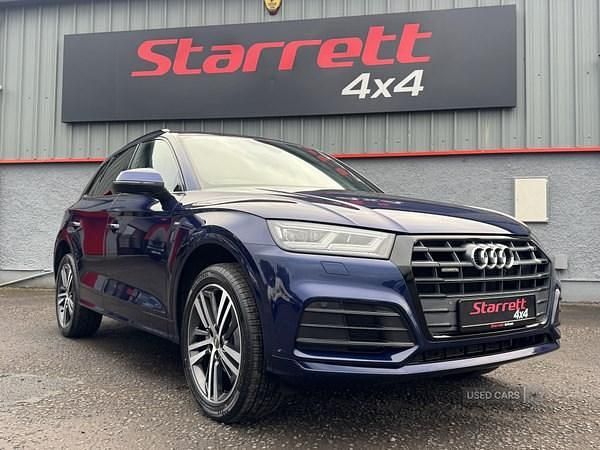 Blue Used 2019 Audi Q5 S-Line SUV | £20,295 (Fair price) - Image 1/4