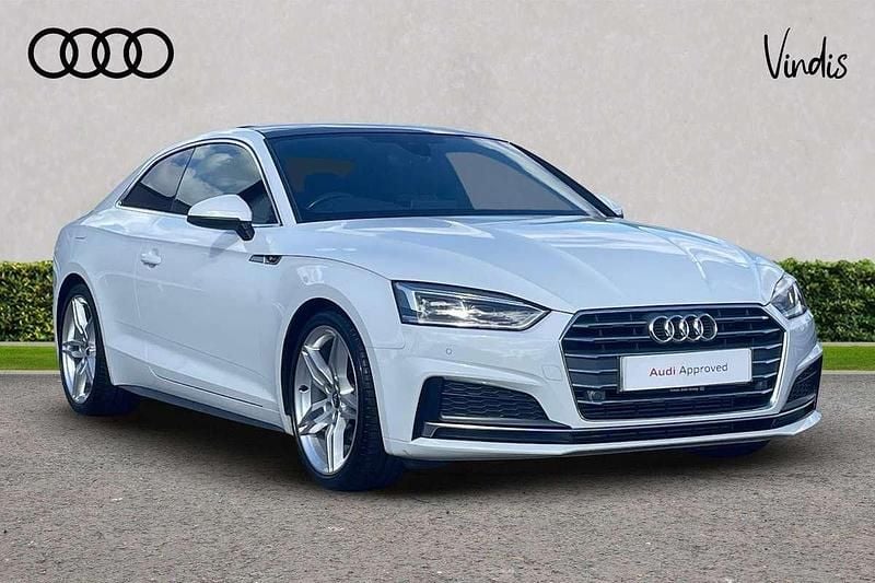 White Used 2020 Audi A5 S-Line Coupe | £21,745 (Fair price) - Image 1/4
