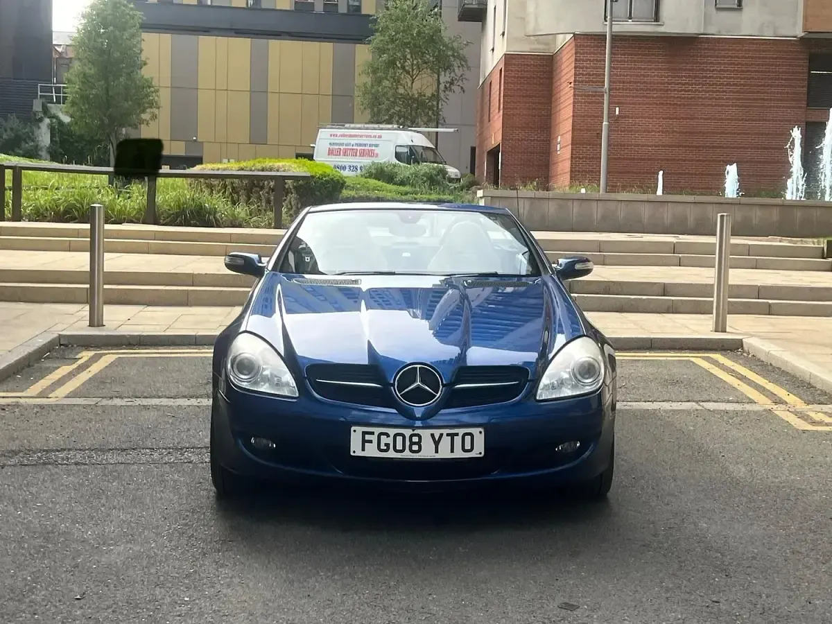 Used Mercedes SLK200 2008 Blue Cabriolet