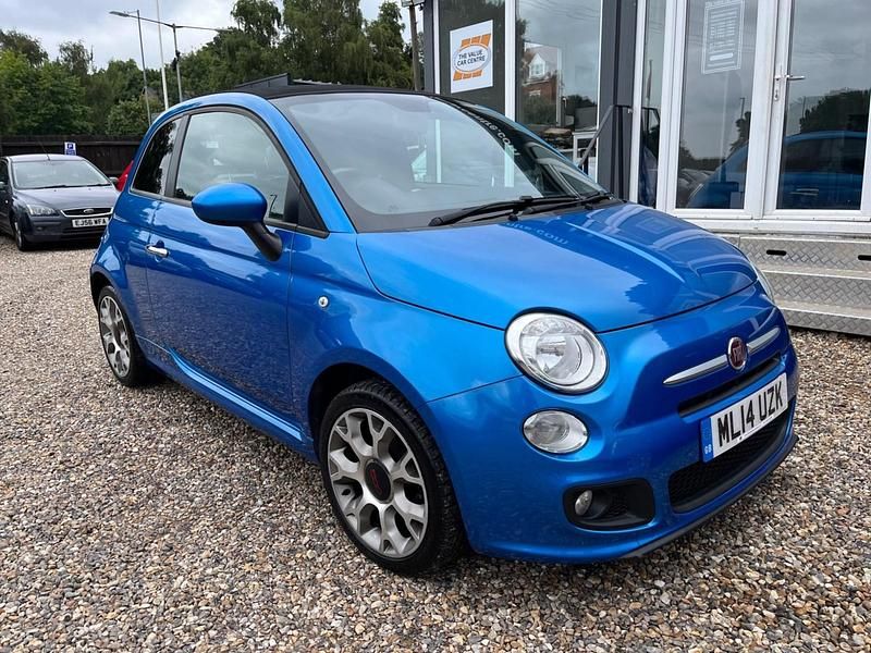 Blue Used 2014 Fiat 500C S Cabriolet | £4,290 (Fair price) - Image 1/4