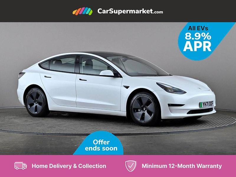 White Used 2021 Tesla Model 3 Long Range AWD Sedan | £21,997 (Fair price) - Image 1/3