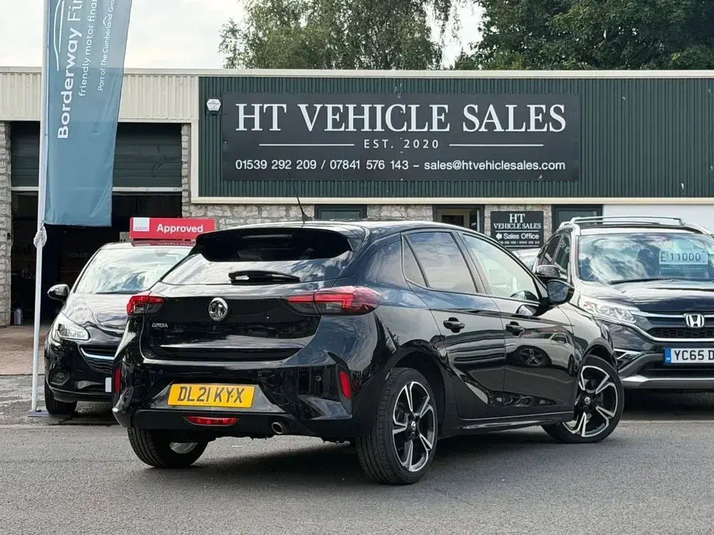 Used Vauxhall Corsa SRi 100 HP (73 kW) 2021 Black Hatchback