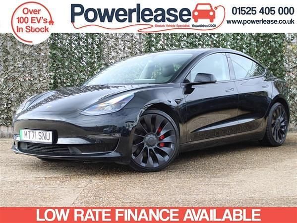 Black Used 2021 Tesla Model 3 Performance Sedan | £22,444 (A bit pricey) - Image 1/4