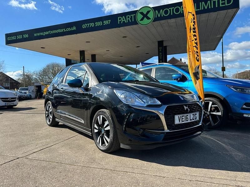 Black Used 2016 DS Automobiles DS3 Chic Hatchback | £5,995 (Fair price) - Image 1/4