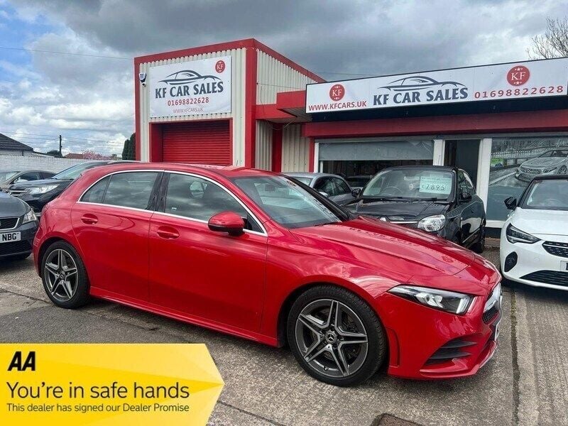 Red Used 2019 Mercedes A250 AMG line Hatchback | £16,995 (Good price) - Image 1/4