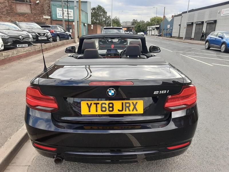 Usado BMW 218 Sport Line 2018 Negro Descapotable