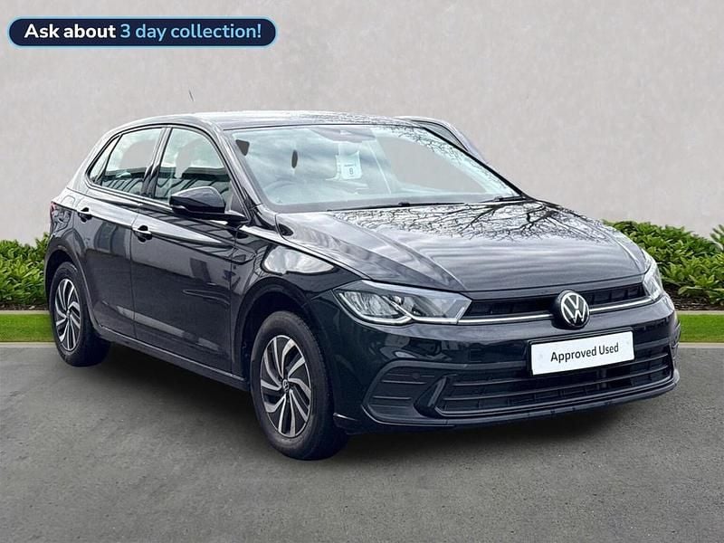 Used VW Polo Life 95 HP (69 kW) 2024 Black Hatchback