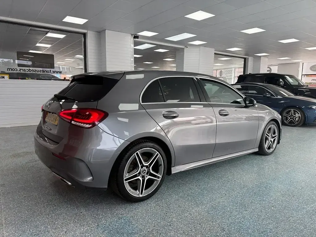 Used Mercedes A200 AMG line 163 HP (119 kW) 2019 Grey Hatchback
