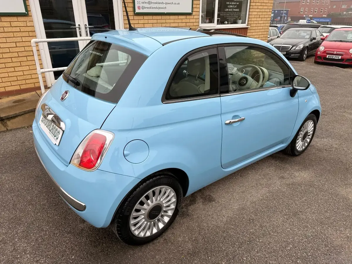 Used Fiat 500 Lounge 69 HP (50 kW) 2013 Blue Hatchback