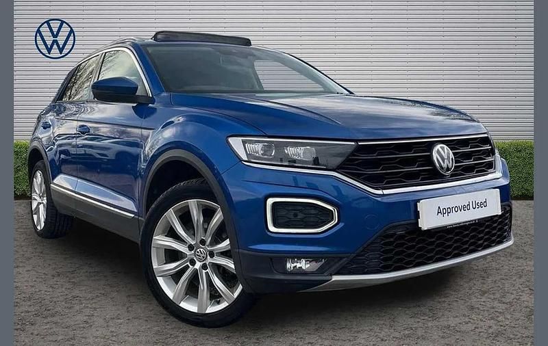 Used VW T-Roc R-line 150 HP (110 kW) 2018 Blue SUV