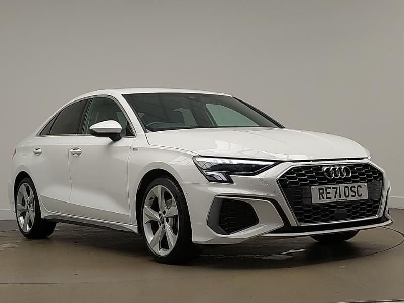 White Used 2022 Audi A3 Comfort Sedan | £22,998 (Fair price) - Image 1/4
