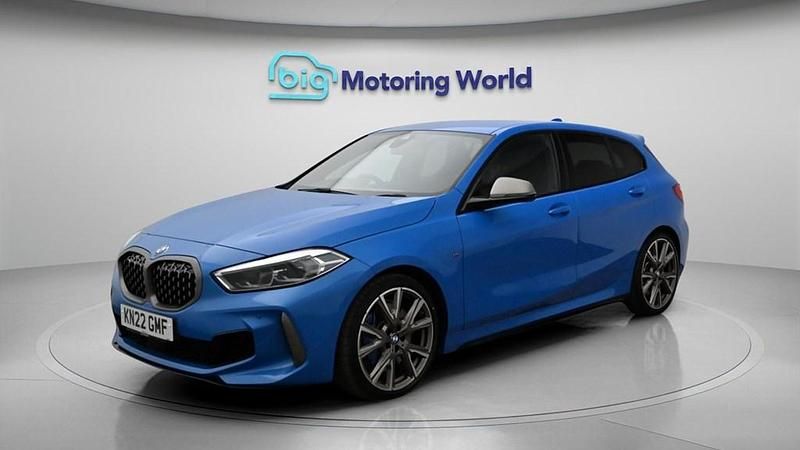 Used BMW M135 M Sport 306 HP (225 kW) 2022 Blue Hatchback