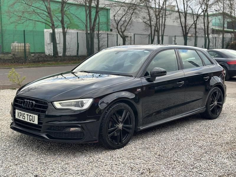 Used Audi A3 Sportback S-Line 150 HP (110 kW) 2015 Black Hatchback
