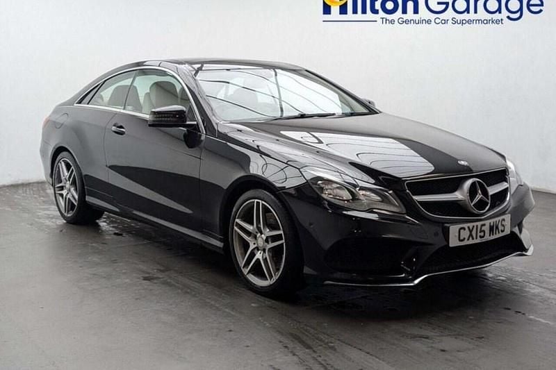 Used Mercedes E200 AMG line 184 HP (135 kW) 2015 Black Coupe