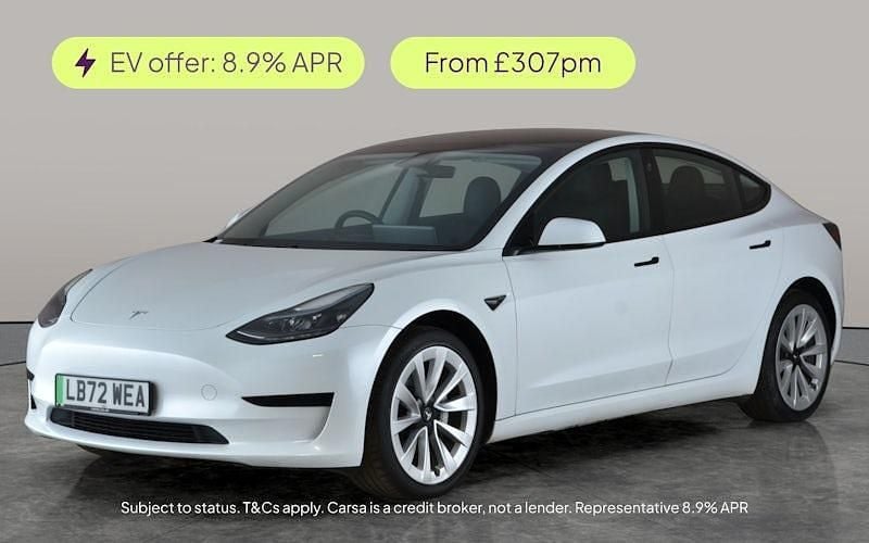 White Used 2022 Tesla Model 3 RWD Sedan | £18,170 (Good price) - Image 1/2