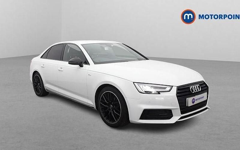 Used Audi A4 Black Edition 150 HP (110 kW) 2018 White Sedan