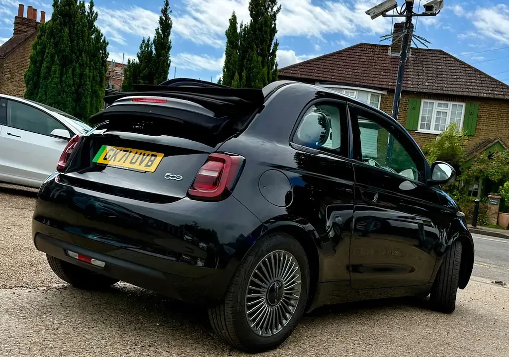 Used Fiat 500e Icon 86 kW (118 HP) 2021 Black Cabriolet