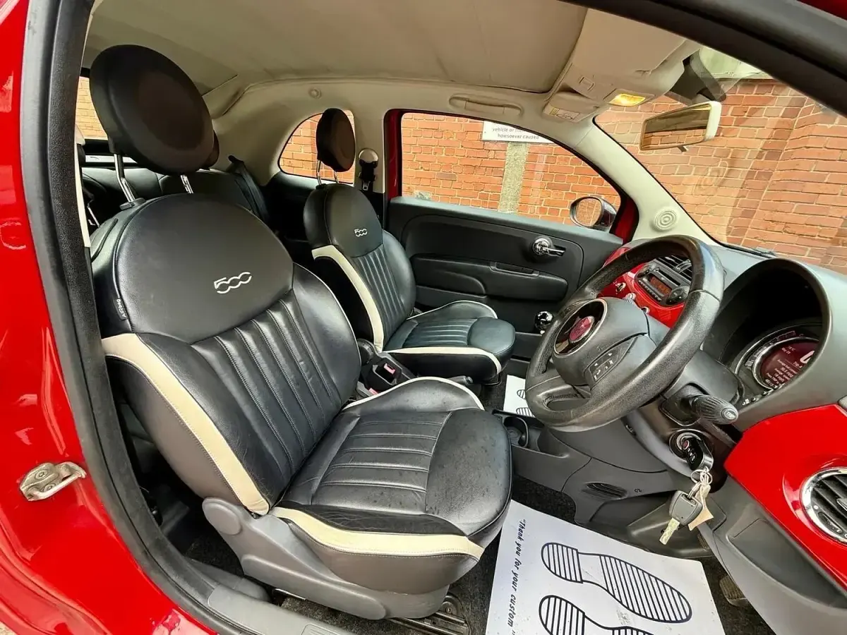 Used Fiat 500C S 69 HP (50 kW) 2015 Red Cabriolet